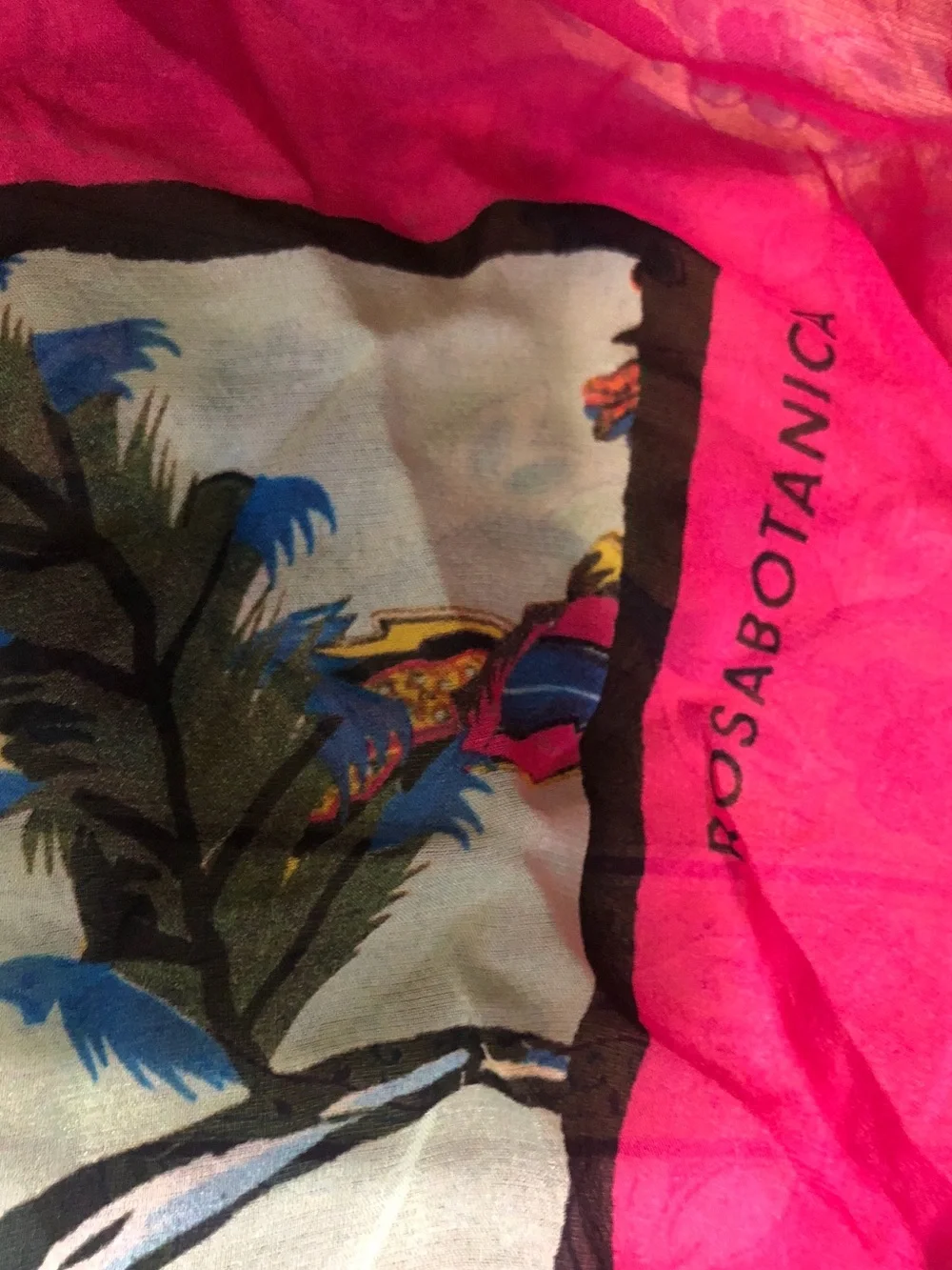 BALENCIAGA ROSABOTANICA SILK SCARF  MADE IN ITALY